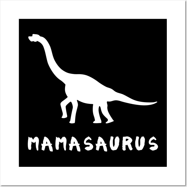 Mamasaurus Dinosaur Mother's Day Wall Art by MasliankaStepan